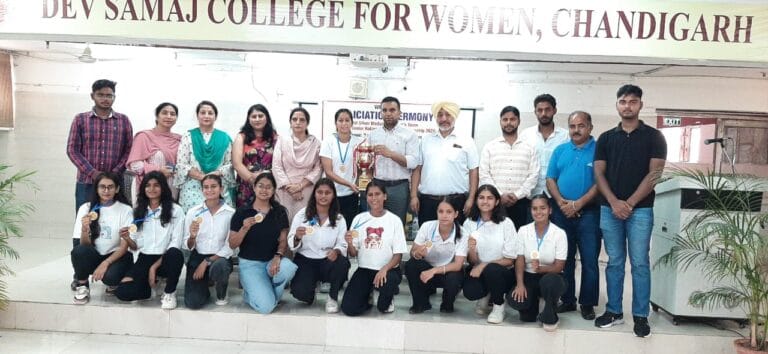 नेटबॉल स्पोर्ट्स प्रमोशन एसोसिएशन चंडीगढ़ ने नेटबॉल महिला टीम को किया सम्मानित