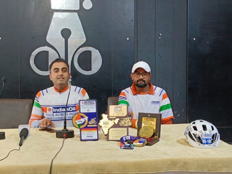 फिटनेस और मानवता के प्रति जागरूक करने के उद्देश्य से सुमेर बंसल ने अल्ट्रा साइकिलिंग रेस में लिया हिस्सा