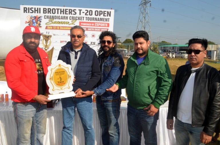 ऋषि ब्रदर्स टी-20 ओपन चंडीगढ़ क्रिकेट टूर्नामेंट सीजन 2 का भव्य आगाज शहर में