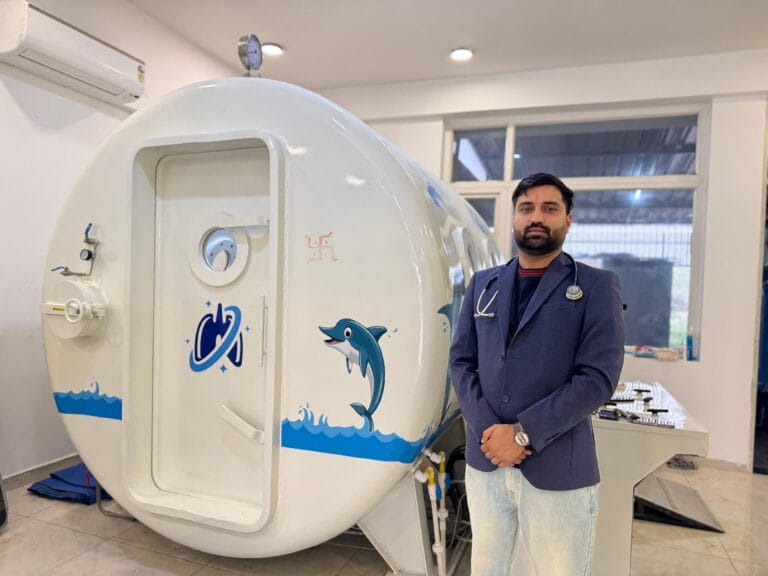 पूरे उत्तर भारत में पहली एंटी ऐजिंग एचबीओटी मशीन मोहाली में हुई स्थापित:डॉ प्रवेश