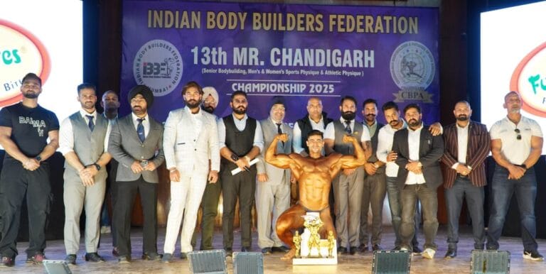 चंडीगढ़ बॉडी बिल्डिंग और फिजीक स्पोर्ट्स एसोसिएशन द्वारा मिस्टर चंडीगढ़ चैंपियनशिप का आयोजन