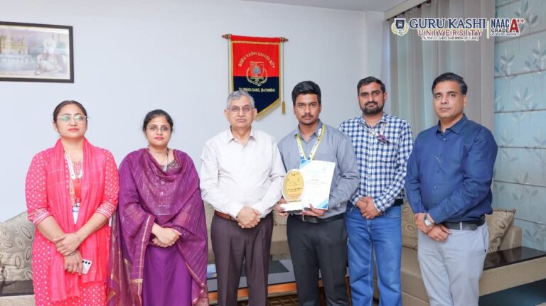 गुरु काशी यूनिवर्सिटी के छात्रों ने IDEATHON 2025 में ग्लोबल टॉप 10 में बनाई जगह