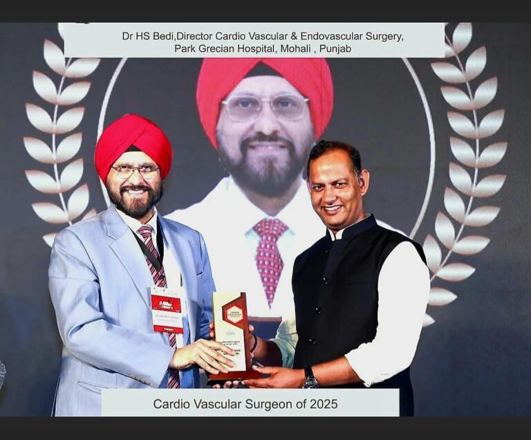 डॉ. एचएस बेदी को कार्डियोवैस्कुलर साइंस में उनके योगदान के लिए सम्मानित किया गया