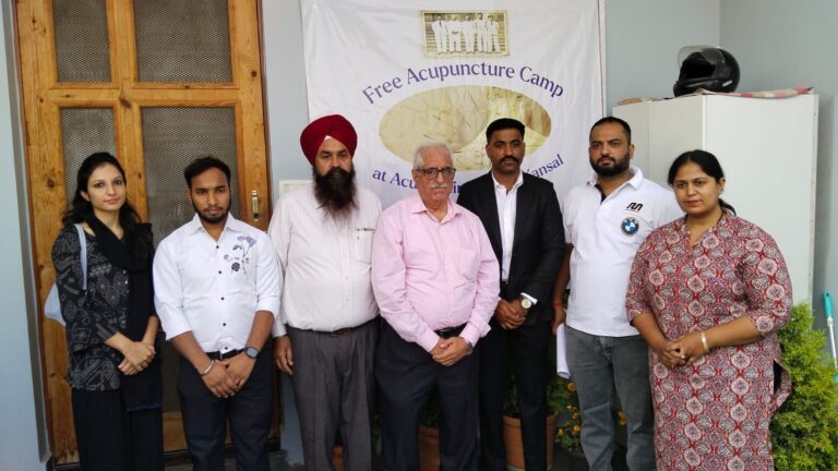 एक्यूपंक्चर मेडिकल कैंप  का सफल आयोजन