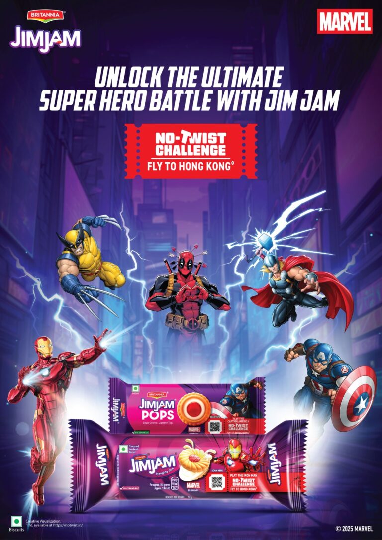 ब्रिटानिया जिम जैम ने पेश की मार्वल-प्रेरित रोमांचक रेंज